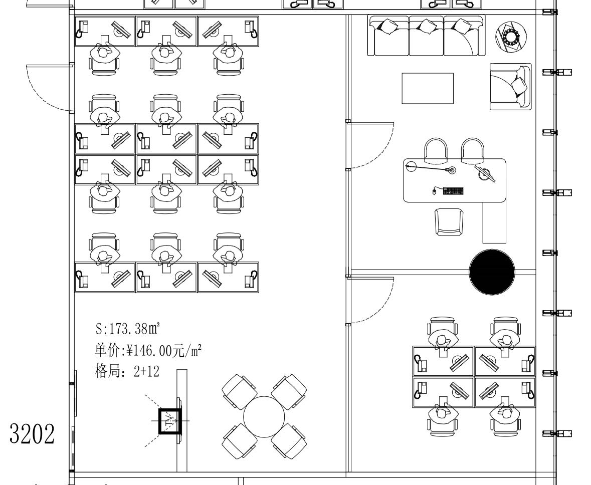 高新中地铁站，康泰创新广场，新装修带家私173平，带免费配套2