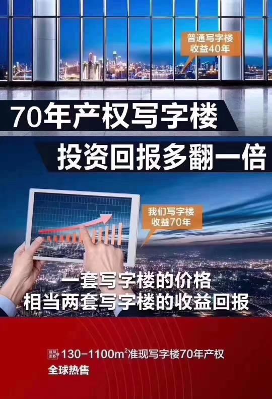 罕见70年产权写字楼8