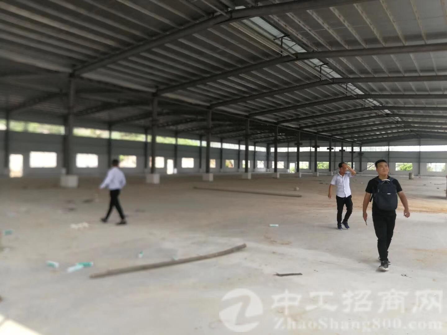 清远市清新原房东钢构厂房仓库5万平分租滴水9米行吊可污染行业