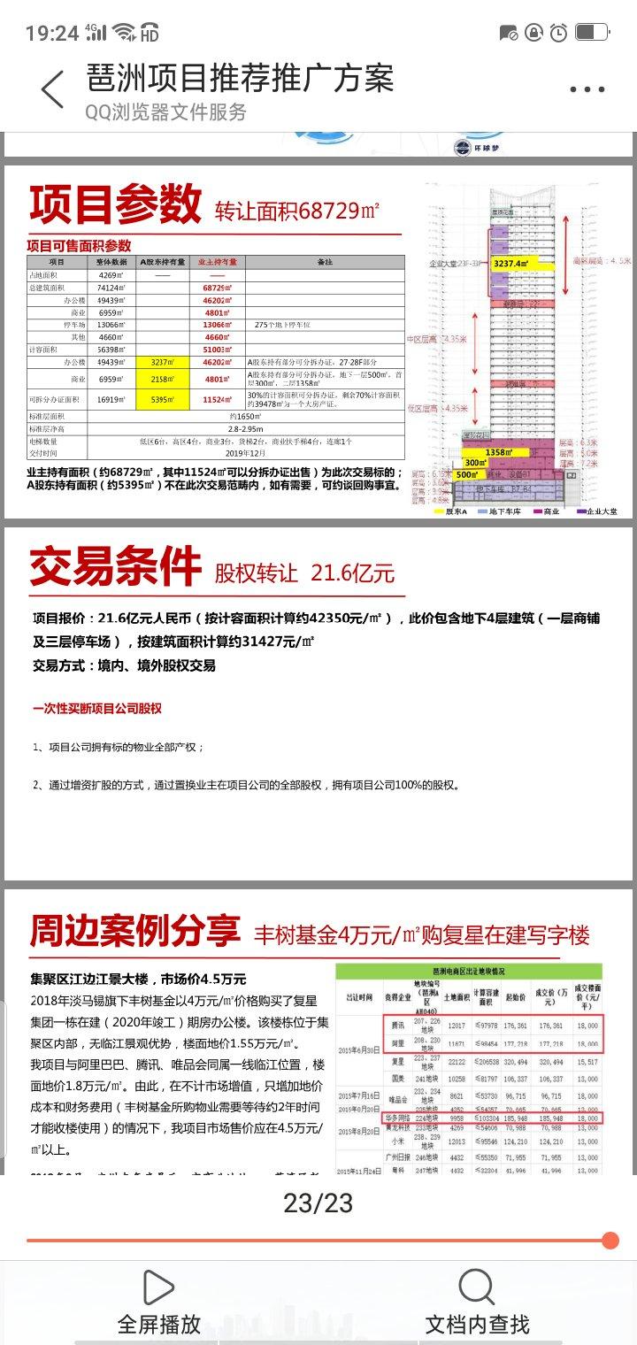 广州琶洲超甲级整幢商业楼出售2