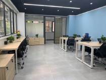 物业直租，越秀区淘金地铁站附近精装小型办公室带家私配套齐全。