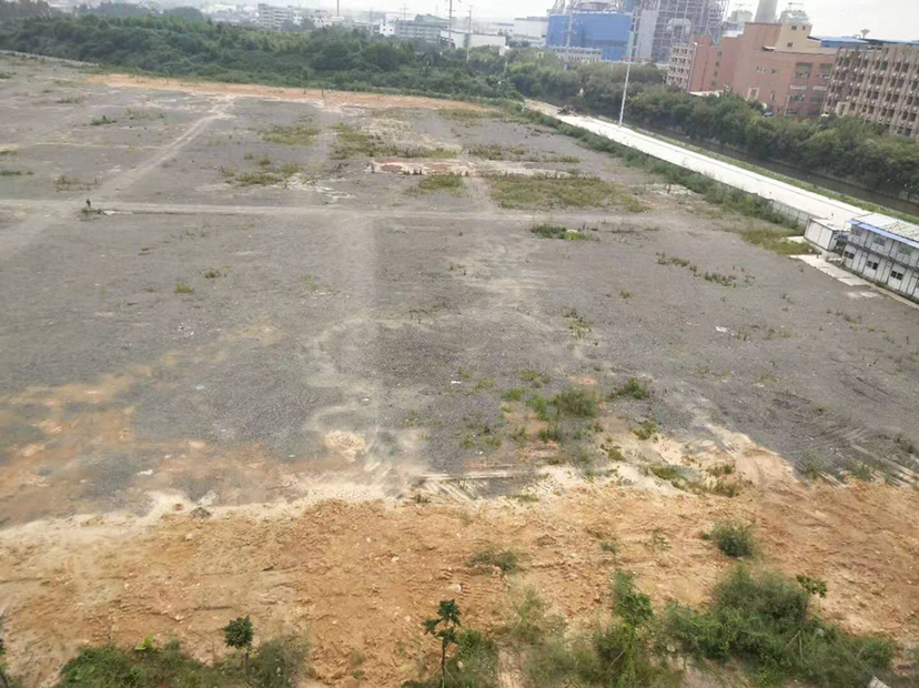 黄埔南岗靠近新塘超大空地招租，土地性质为工业用地，价格个位数3