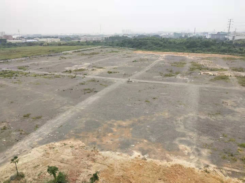 黄埔南岗靠近新塘超大空地招租，土地性质为工业用地，价格个位数1