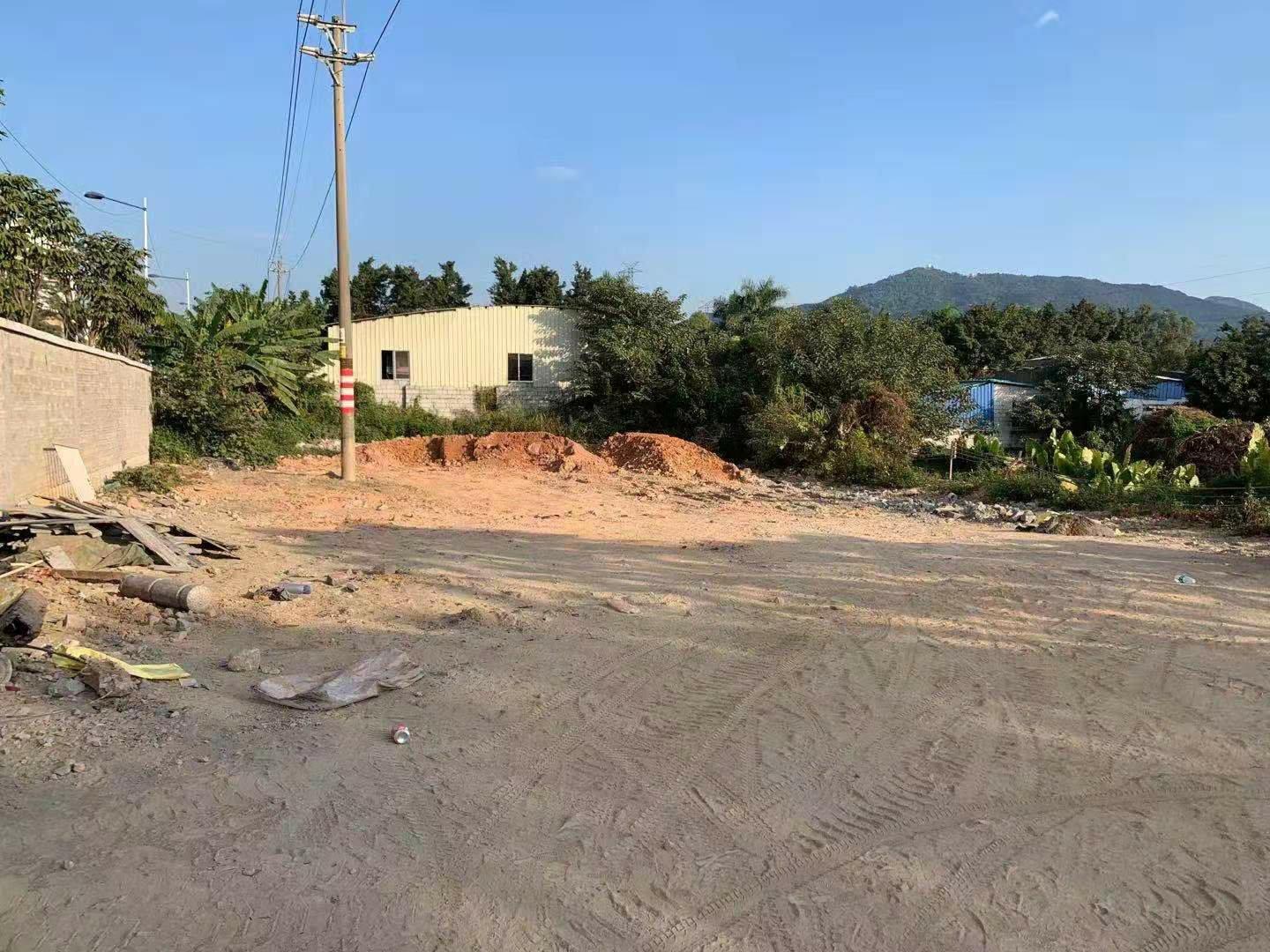 广州天河龙洞大路边1200平独院空地出租可硬化堆放或者种植等1