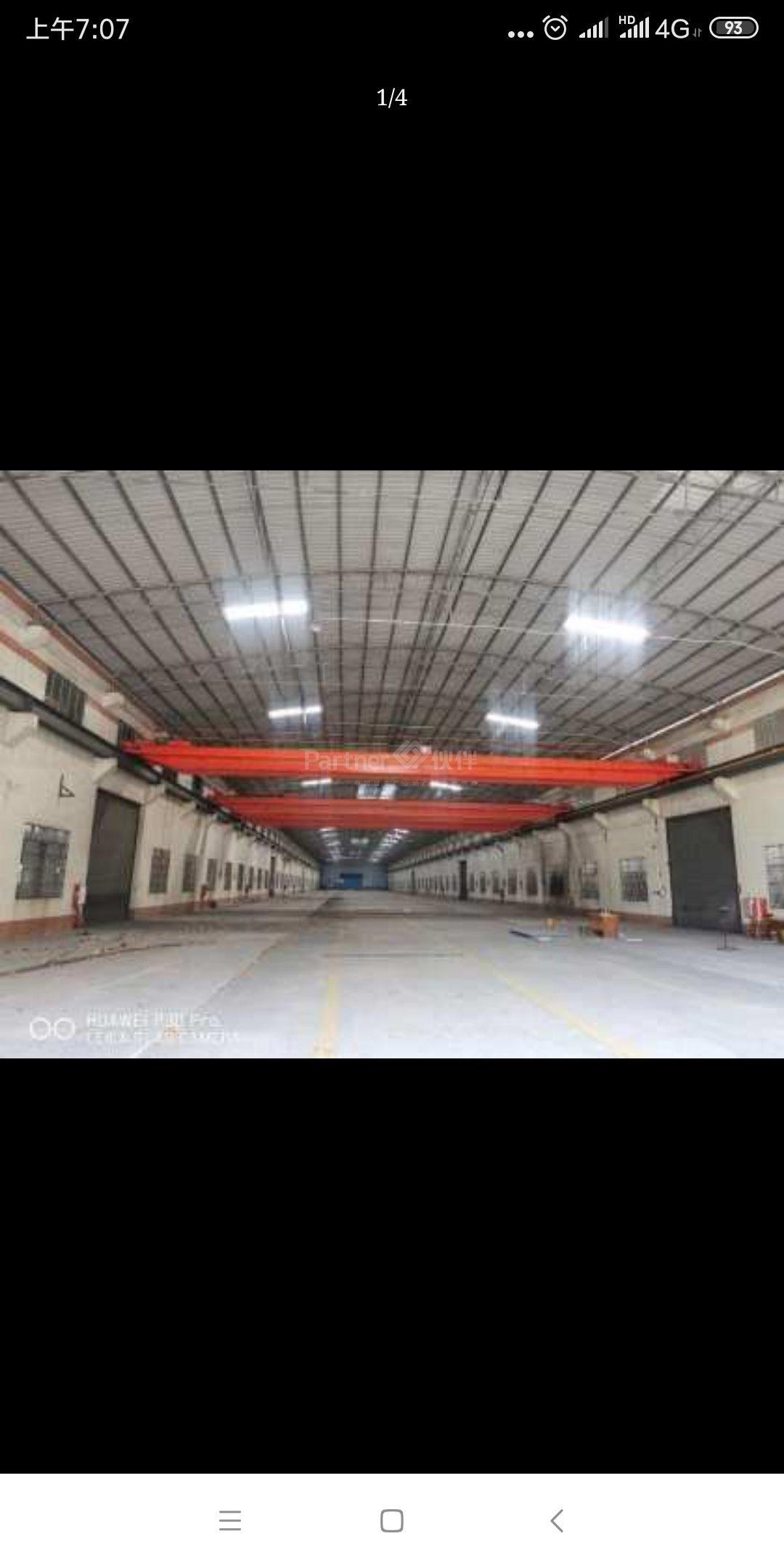 黄埔区东区单一层层高十五米带行车厂房出租