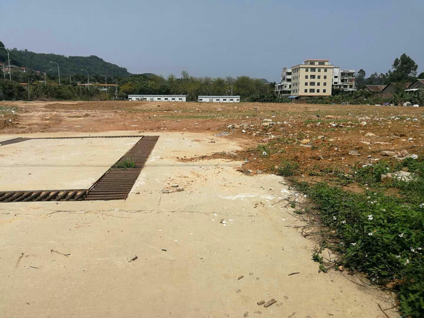 广州增城石滩镇近高速占地32亩国有证可报建方正地皮低价出租1