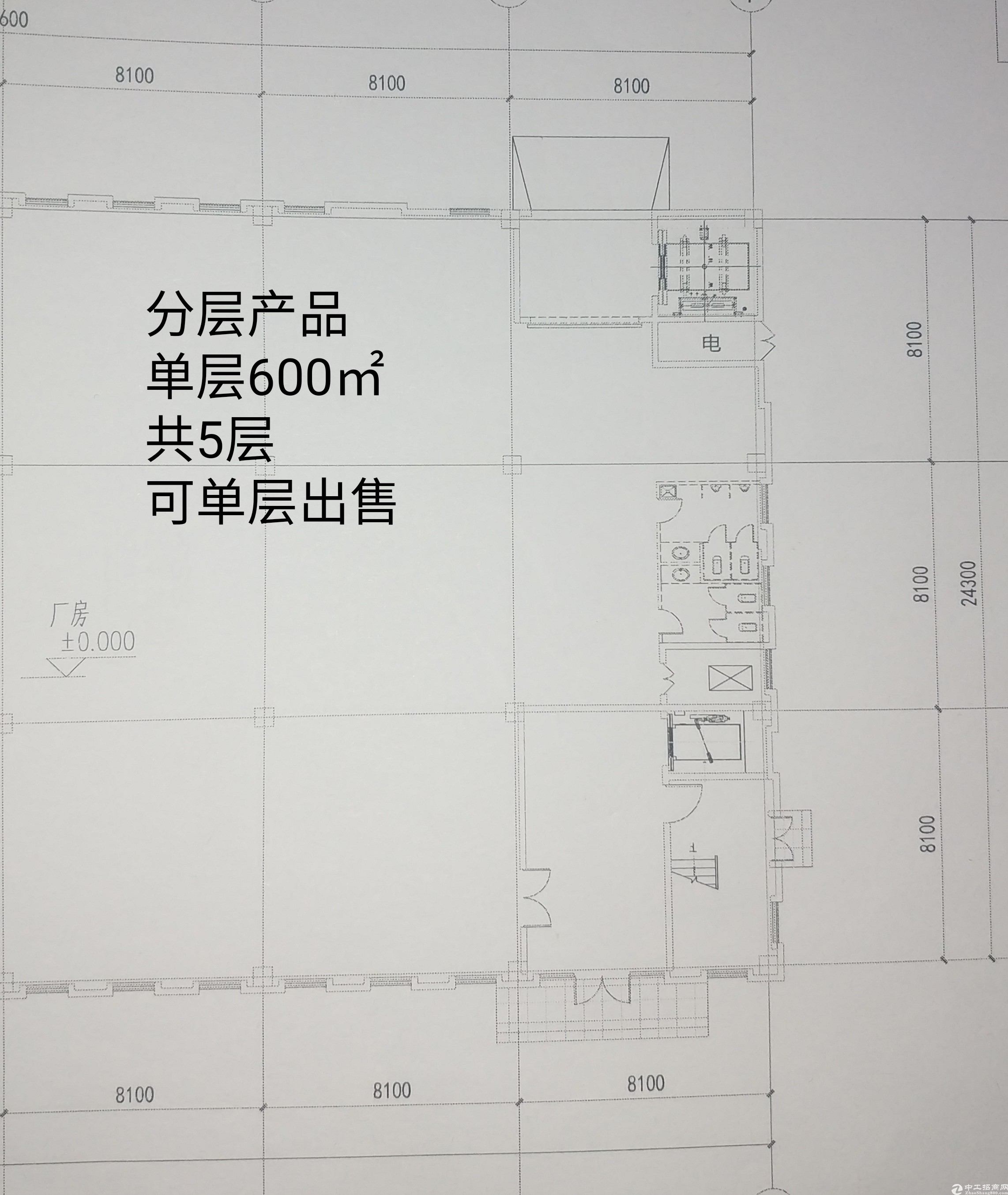 独栋花园办公楼三层，一楼层高8米可挑高首付两成6