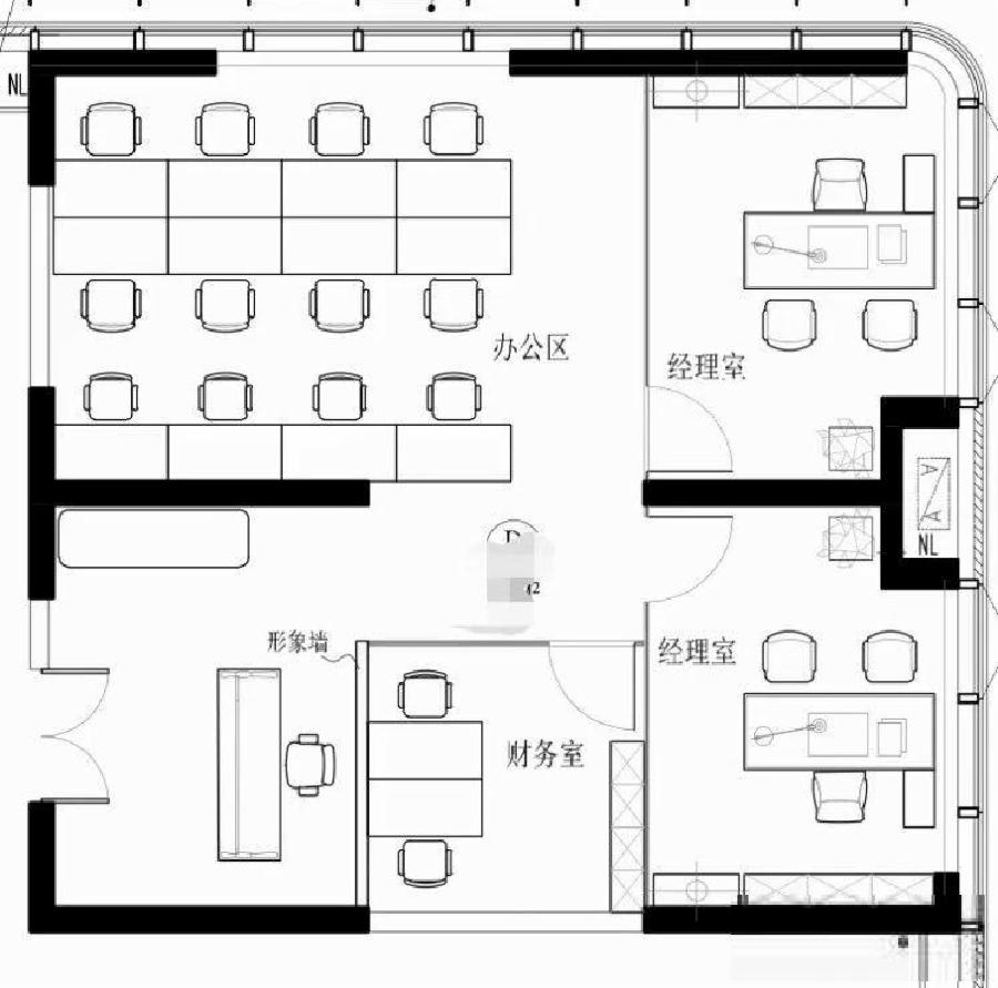 双地铁口物业，双面采光，厂改房的价格租级写字楼3