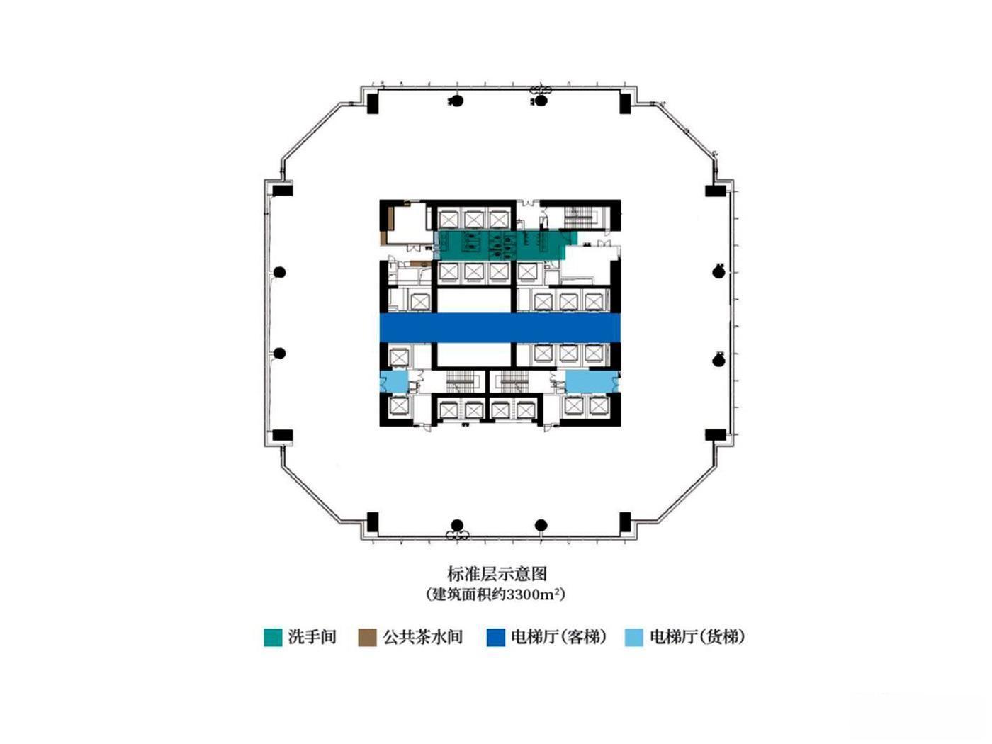 新豪华装修！地标物业！宝能中心450平方出租8