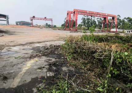 中堂镇原房东独院超大空地。带航车，适合无污染行业物流交通便利1