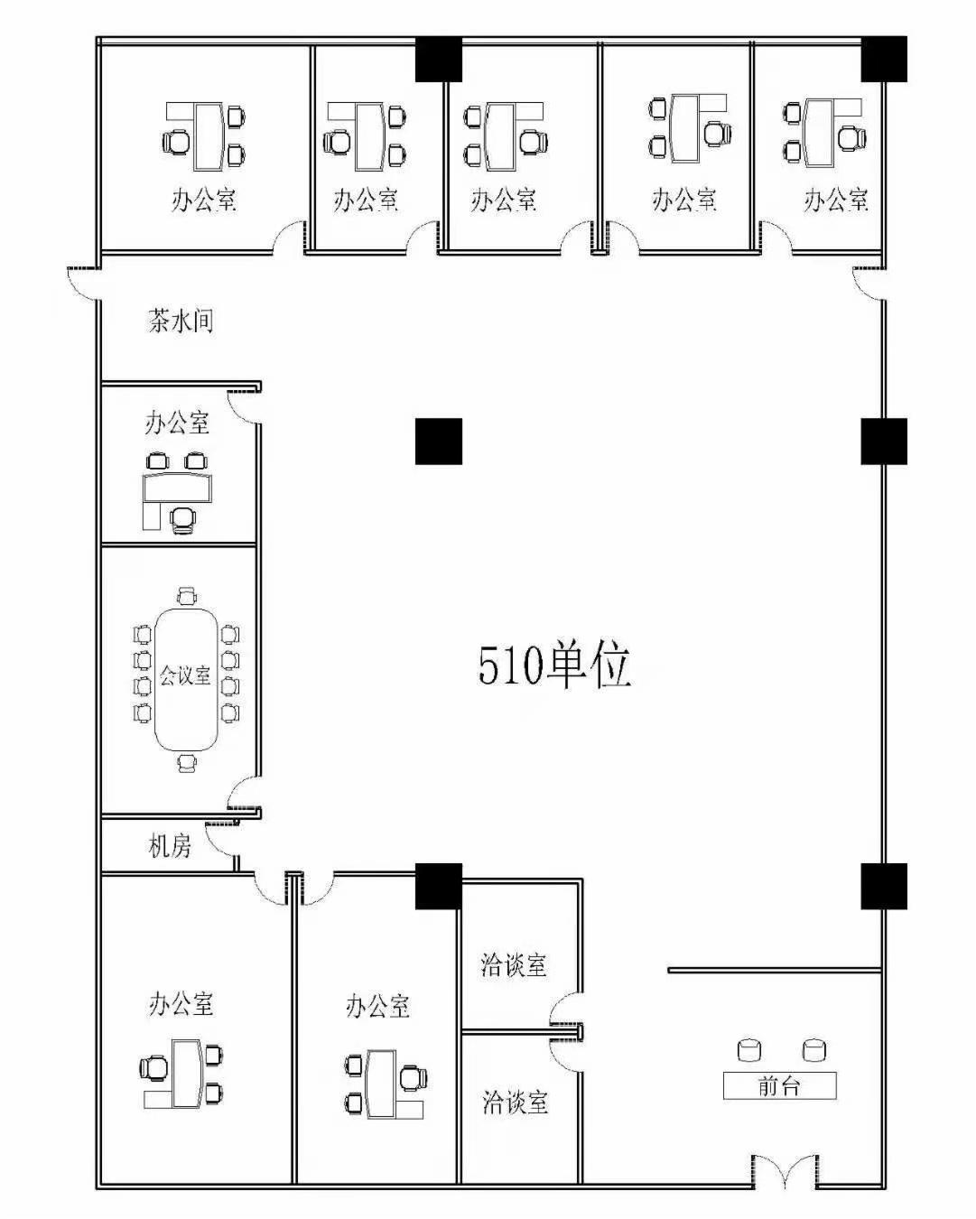 沙井地铁口新天虹320平6加1户型四面采光拎包办公1