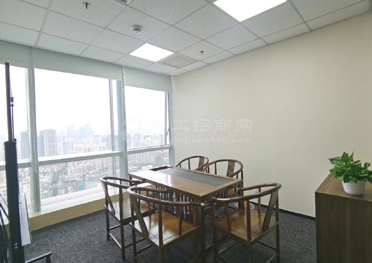 中洲控股中心366平高层海景双面采光全套家私豪装电梯口7