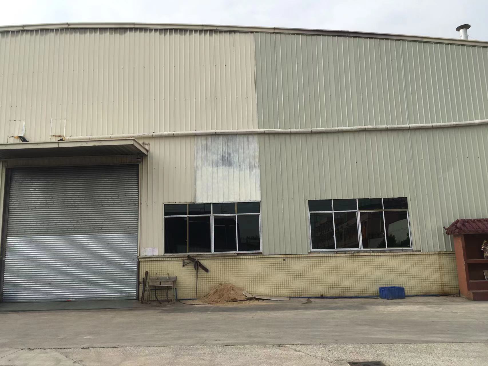 新塘镇银沙工业区新空出2400平米单一层钢构厂房仓库