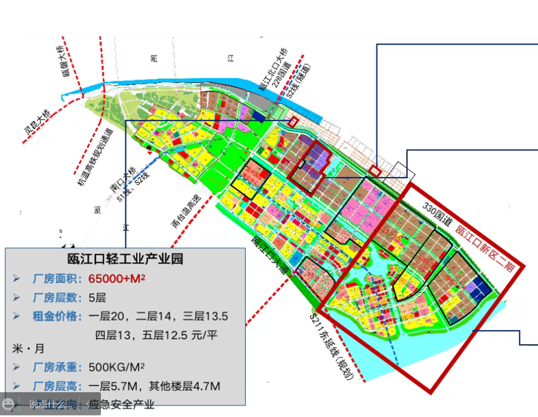 浙江温州瓯江口新区168亩工业用地招拍挂2