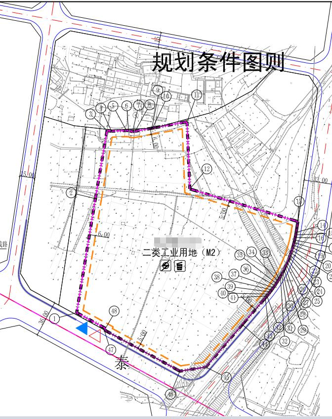 大岭镇占地33000㎡M2工业红本土地出2