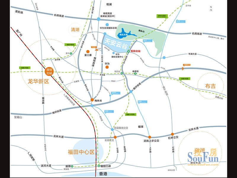 天安云谷坂雪岗科技城300平至2000平独立红本均价3.4万7