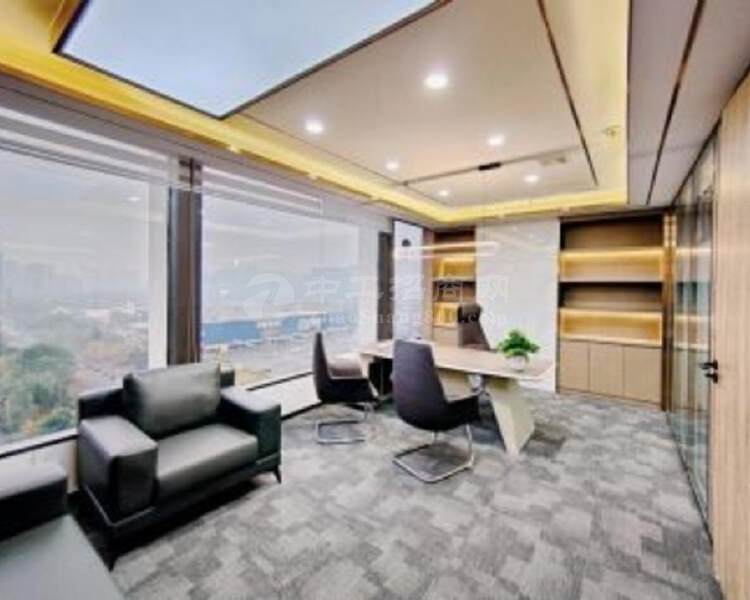 龙华地铁站长江中心壹成环智中心精装400平带家私港风设计