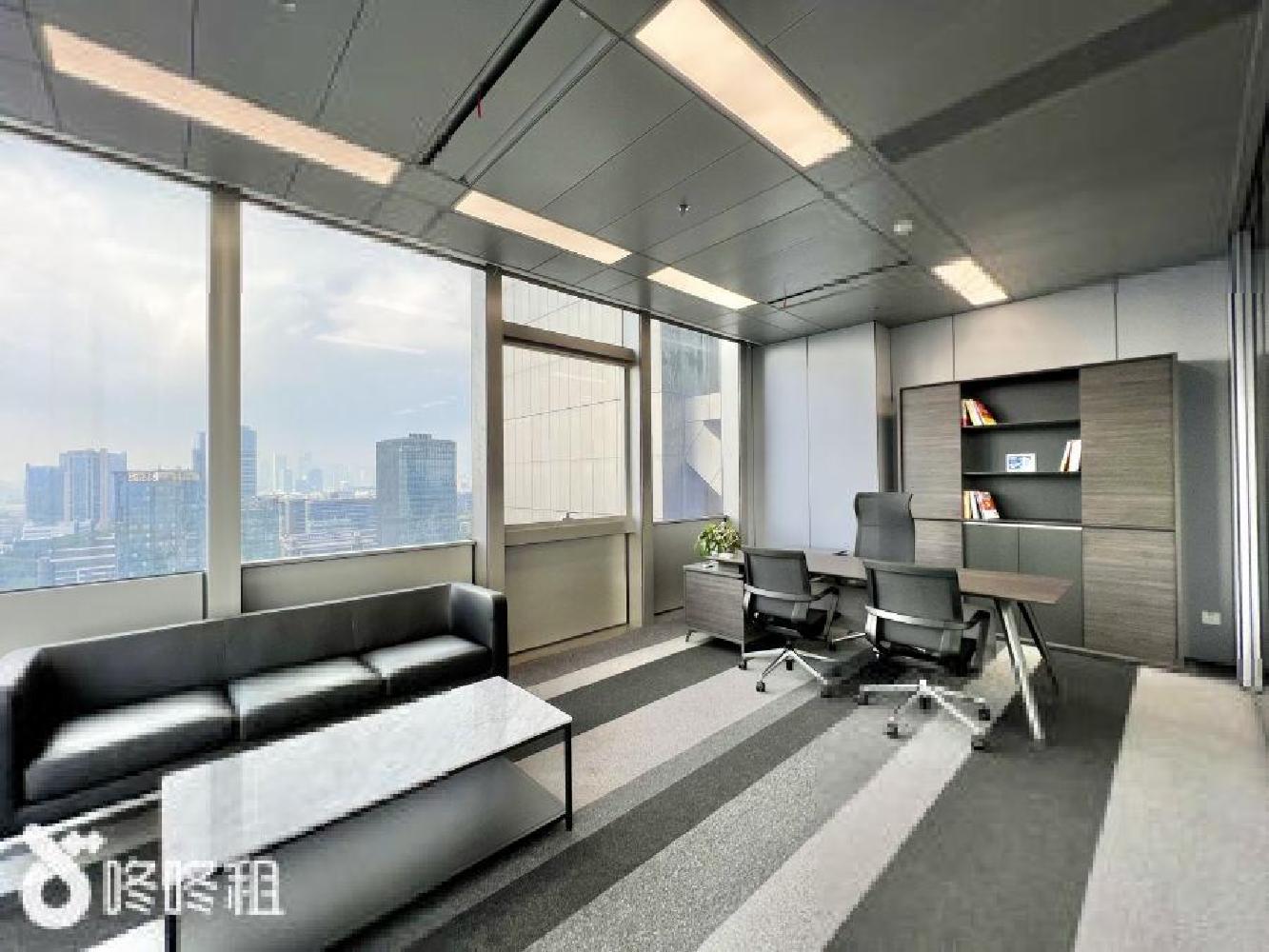 南山深大站口汉京金融中心大小面积都有配全套家私拎包办公室