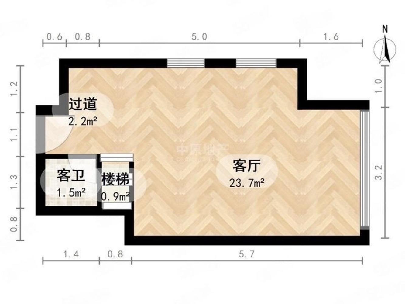 中关村立方庭精装办公室可住可注/册可经营类上下复式7