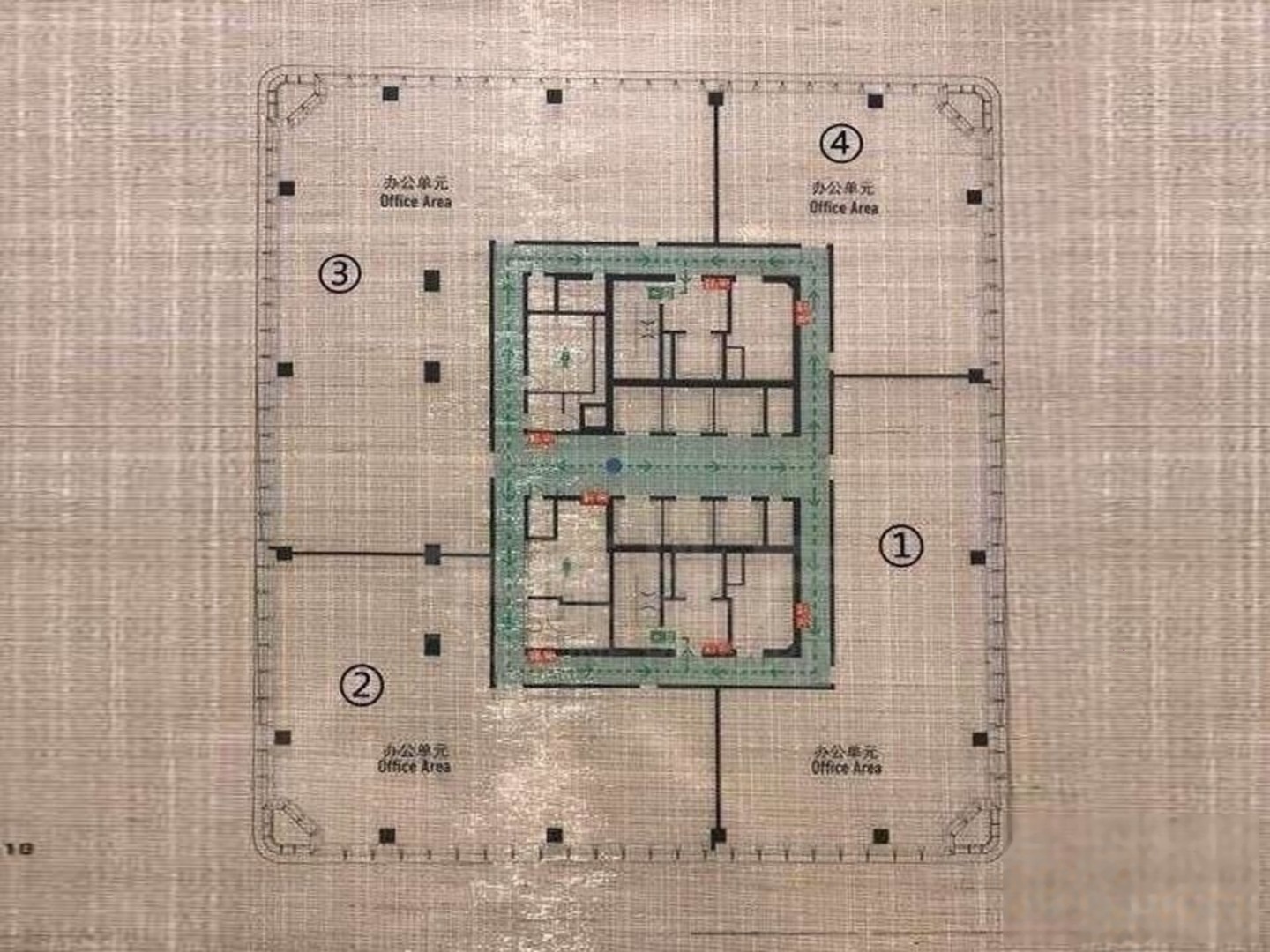 1500平丨嘉里建设广场丨品质丨奢华装修丨电梯口户型9