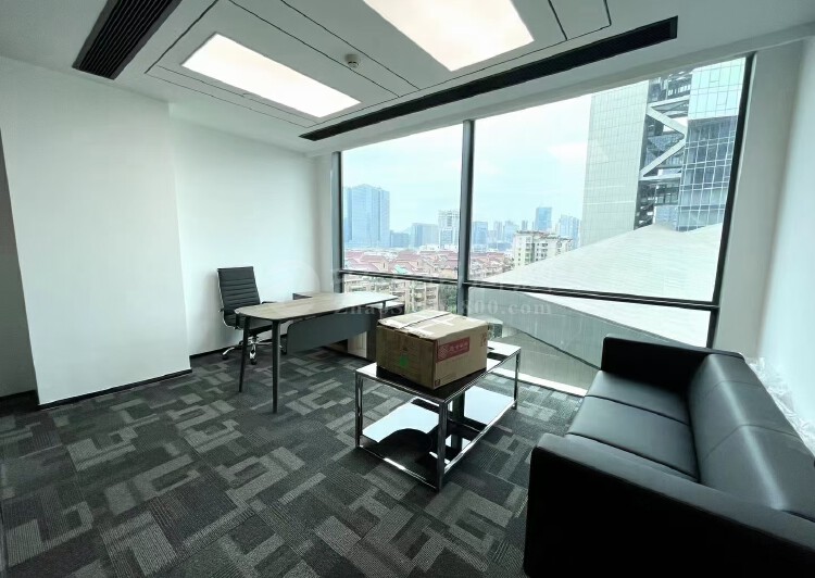 大冲科技园精装修办公室300平，带家私，拎包办公，采光通透5