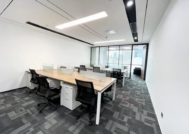 大冲科技园精装修办公室300平，带家私，拎包办公，采光通透3