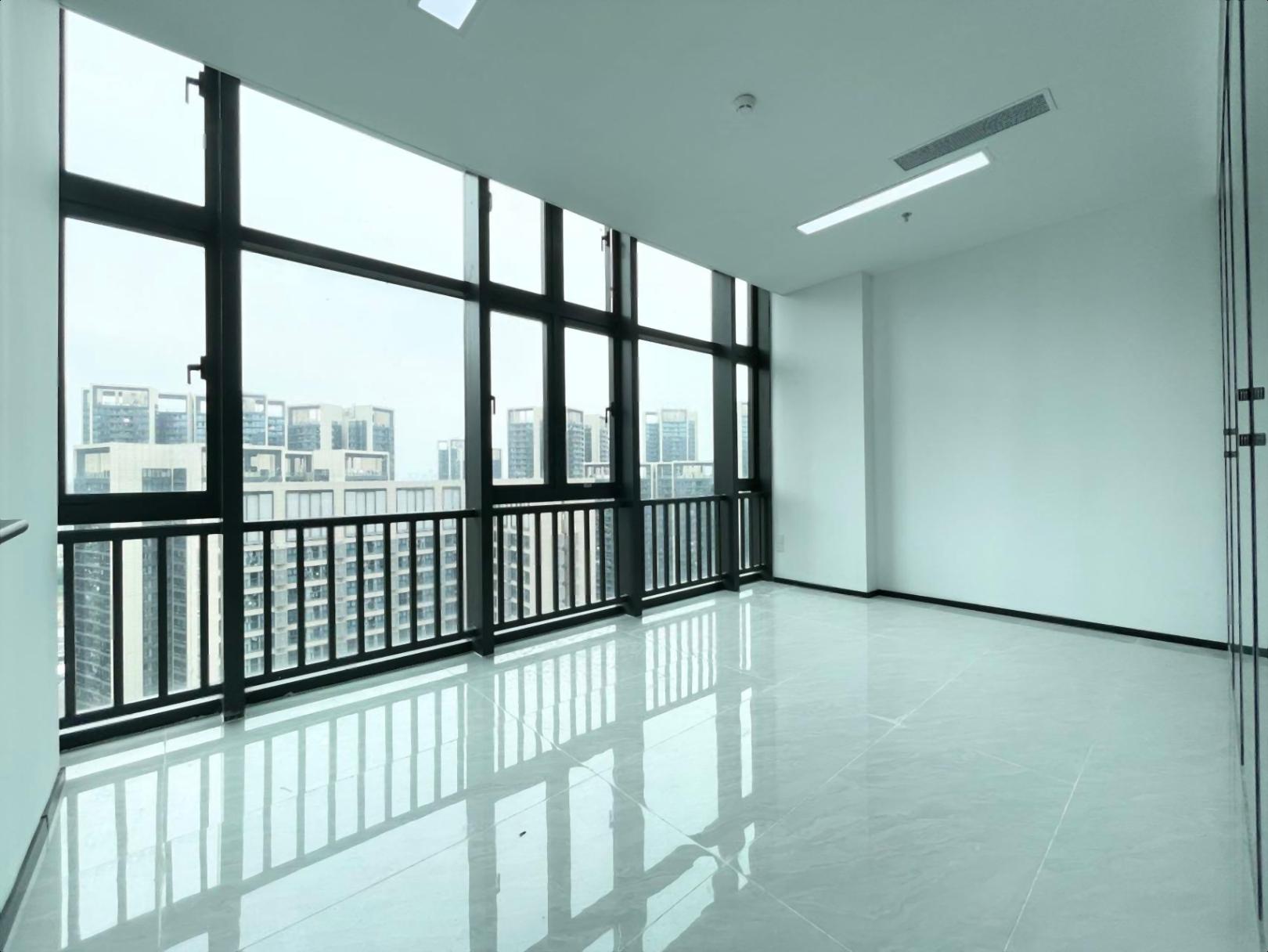 沙井新地标甲级写字楼300平4加1格局高楼层双面采光