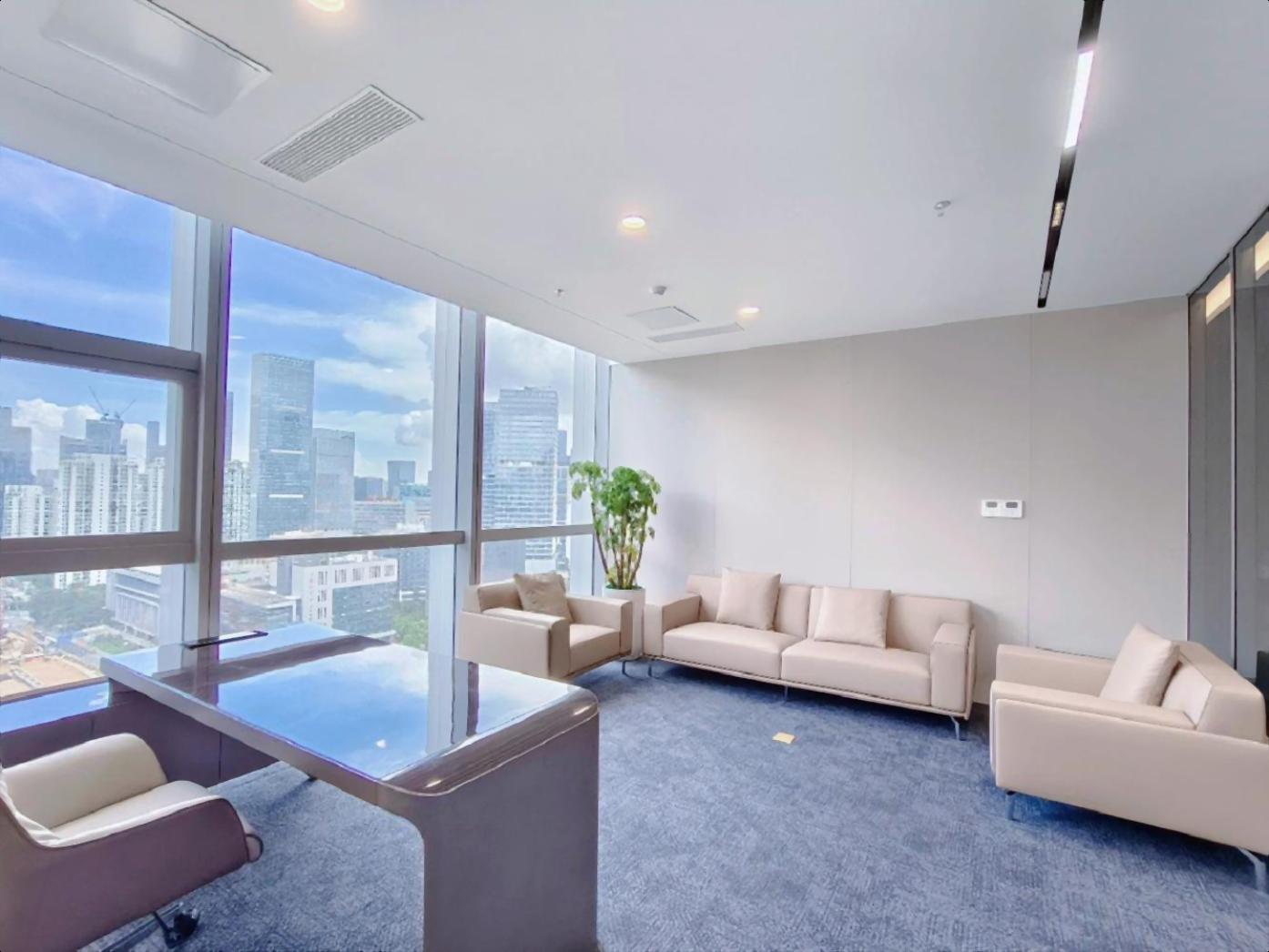 科技园南区，深圳湾生态园豪装500平带家私，7个隔间