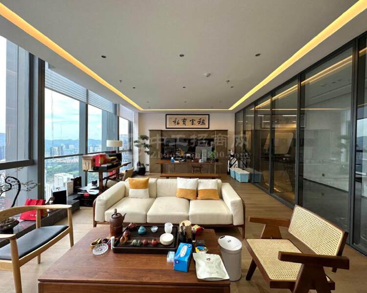 深圳湾科技生态园1228平全海景落地窗豪装带家私出租