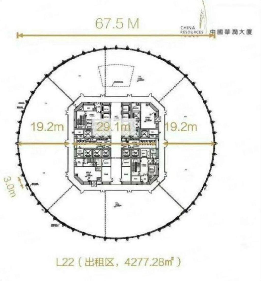 深圳湾中国华润大厦（春笋）开发商全球招租大小面积均有