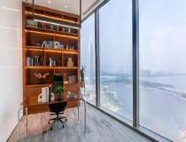 海景无遮挡丨深圳湾1号丨300平豪华装带家私，低价办公室出租