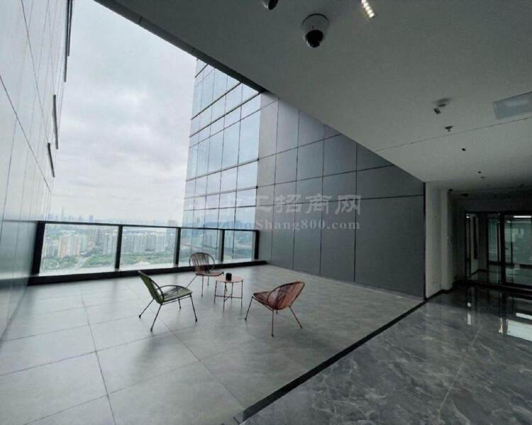 深圳湾生态园高层豪装带阳台1200平三面采光看海景可总部