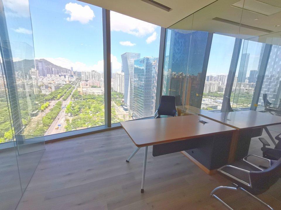 总部办公室深圳湾壹号整层3000平高层视野豪装看海景