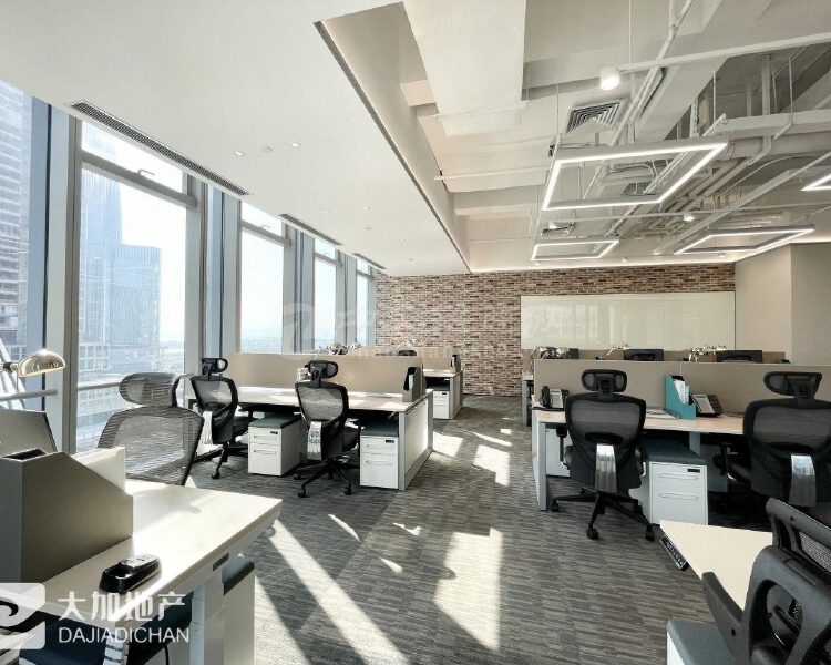 后海中心，开发商直租226平精装小面积办公室