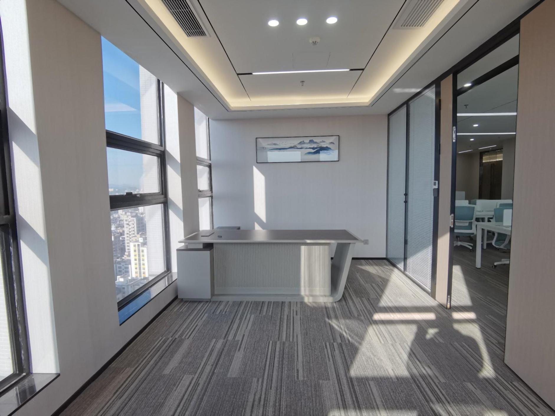 龙华地铁口开发商直租150平起精装带家私空调红本办公室