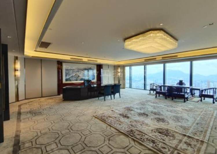 罗湖地标的超低租赁条件京基100大厦高层豪装9