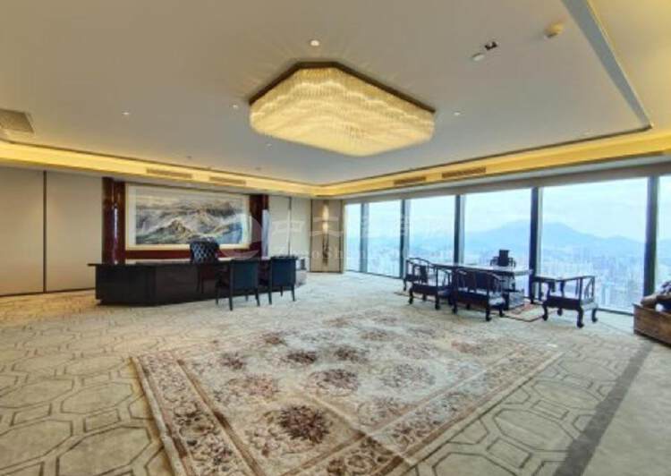 罗湖地标的超低租赁条件京基100大厦高层豪装8