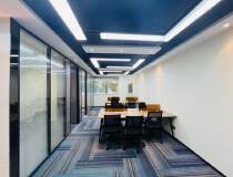 深圳软件园精装小面积办公室120平写字楼拎包入住带家私