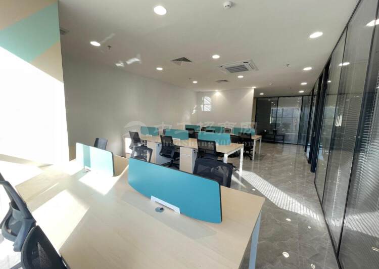 石岩海谷科技大厦122平精装修写字楼办公室出租小面积！2