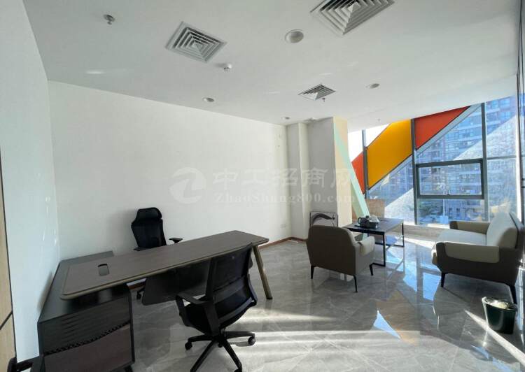 石岩海谷科技大厦122平精装修写字楼办公室出租小面积！7