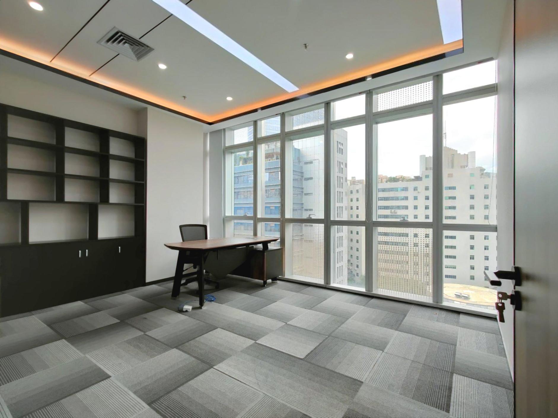 讯美科技广场写字楼办公室免租期长豪华装修258平拎包入住