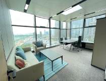 北站总部中心精装300平办公室5+1户型家私全齐拎包办公