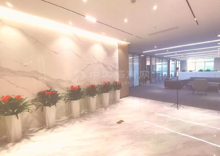 中洲控股中心500平高层海景双面采光全套家私豪装电梯口6