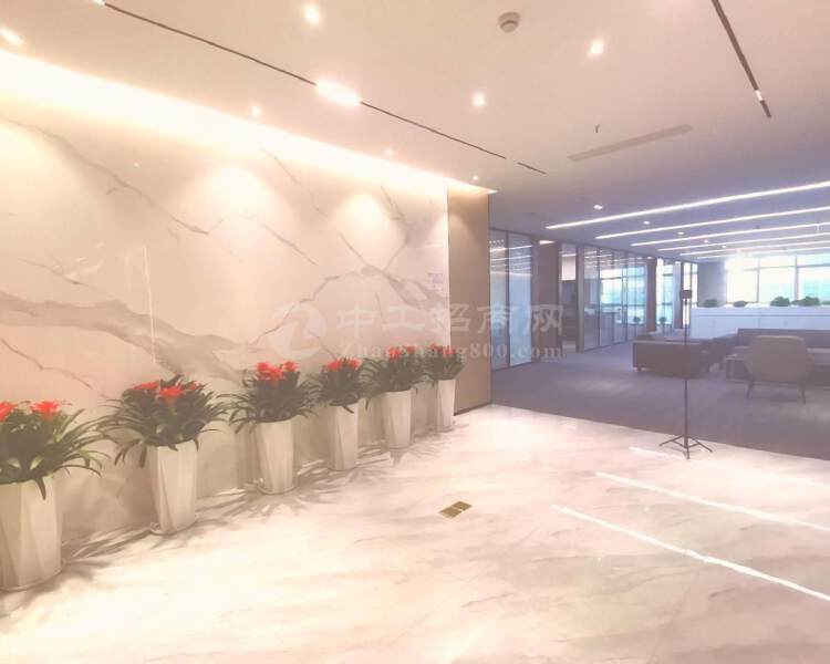中洲控股中心500平高层海景双面采光全套家私豪装电梯口
