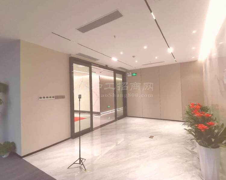 中洲控股中心500平高层海景双面采光全套家私豪装电梯口