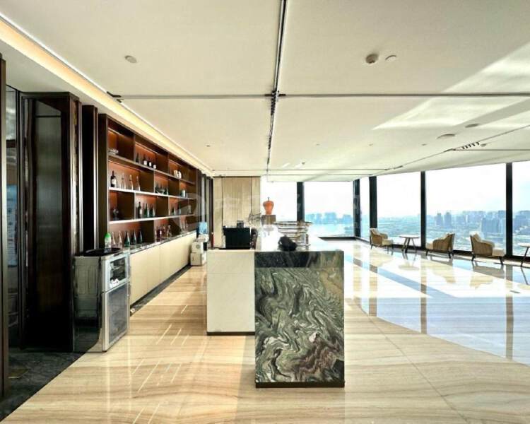南山前海金融中心800平开发商高层看海景办公室全套办公家具