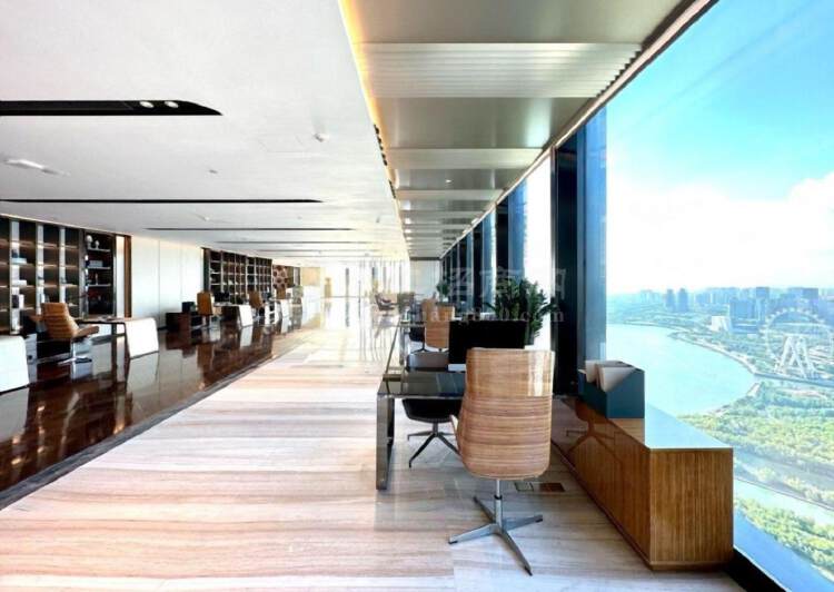 南山前海金融中心800平开发商高层看海景办公室全套办公家具5