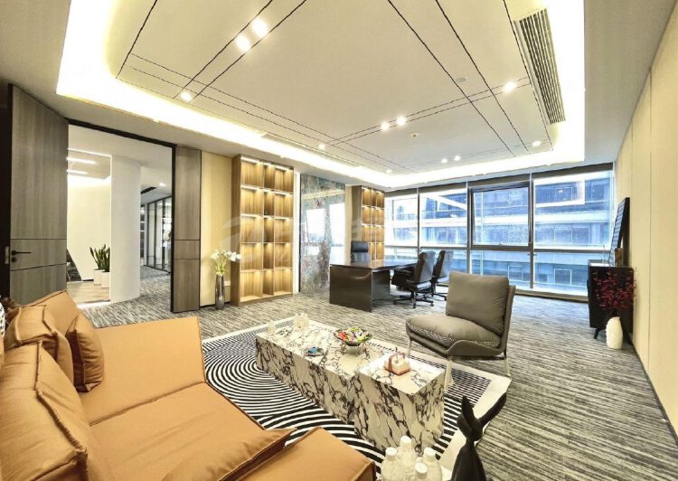 博地精装500平办公室丨全新全套家具丨高区无遮挡视野丨随时看4