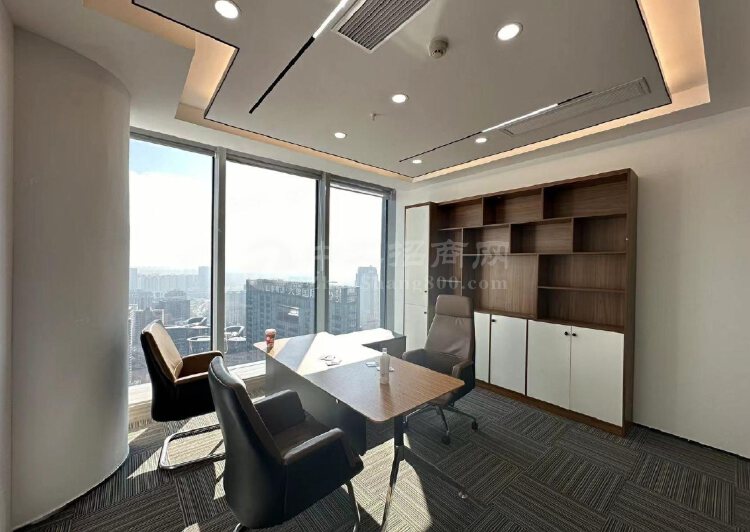 博地精装500平办公室丨全新全套家具丨高区无遮挡视野丨随时看3