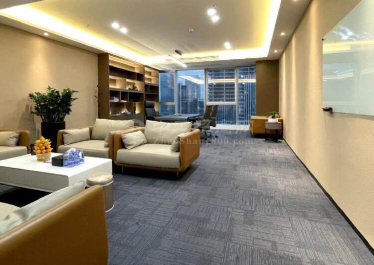 荣超经贸中心250平南向电梯口全新装修带家私5